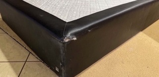 Losse boxspring, zwart